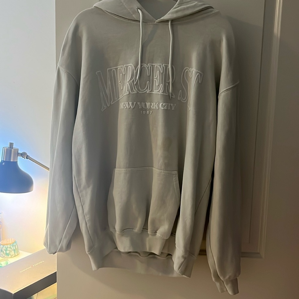 Top shop hoodie with stain